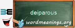 WordMeaning blackboard for deiparous